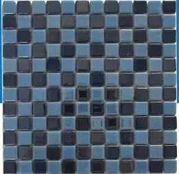 کاشی استخری ایلدیز برند میراک طرح شطرنجی آبی سایز 2/5*2/5