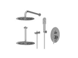 شیر حمام توکار شودر مدل روگن تیپ 4 BRASS