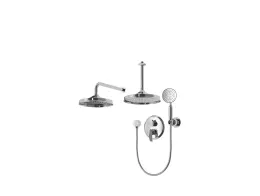 شیر حمام توکار شودر مدل گلوریس تیپ 3 BRASS