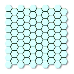 کاشی استخری البرز آبی کد SG Blue 2 براق شش ضلعی