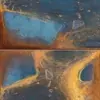 سرامیک ایفا سرام برند میلان طرح امرسان آبی پولیش سایز 120*60